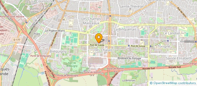 localisation de l'entreprise MATIERES CREATIVES  RENNES
