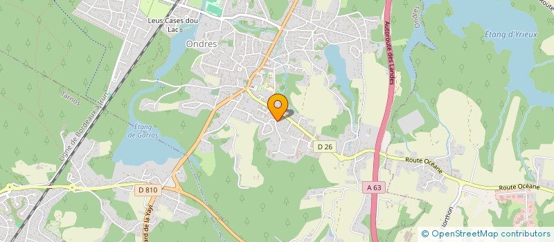 localisation de l'entreprise MATIERES ET DECO  ONDRES