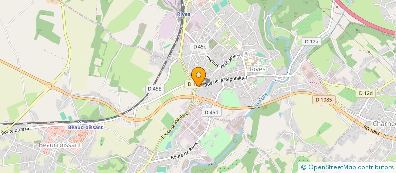 localisation de l'entreprise MATIERES GRISES à RIVES