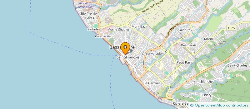 localisation de l'entreprise MATIERES PLASTIQUES GUADELOUPEENNES à BASSE-TERRE
