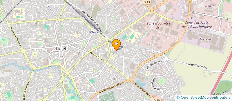 localisation de l'entreprise MATIERES RENOVATION à CHOLET