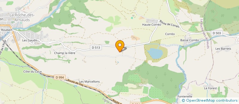 localisation de l'entreprise MATIERES VIVANTES  LA ROCHE-DES-ARNAUDS