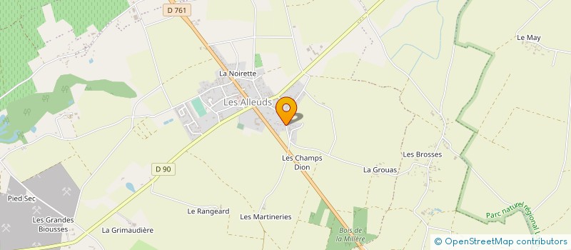 localisation de l'entreprise MATIGNON DEFOIS  BELLEVIGNE-EN-LAYON