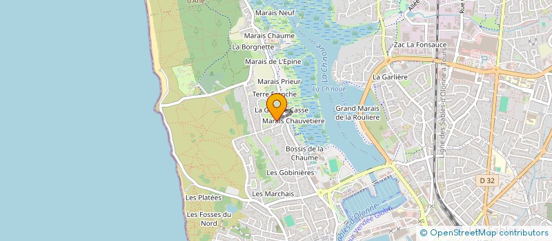 localisation de l'entreprise MATILA à LES SABLES D'OLONNE