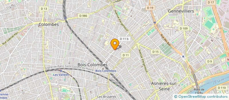 localisation de l'entreprise MATILDA à BOIS-COLOMBES