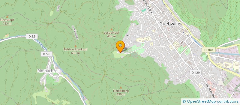 localisation de l'entreprise MATILENE  GUEBWILLER