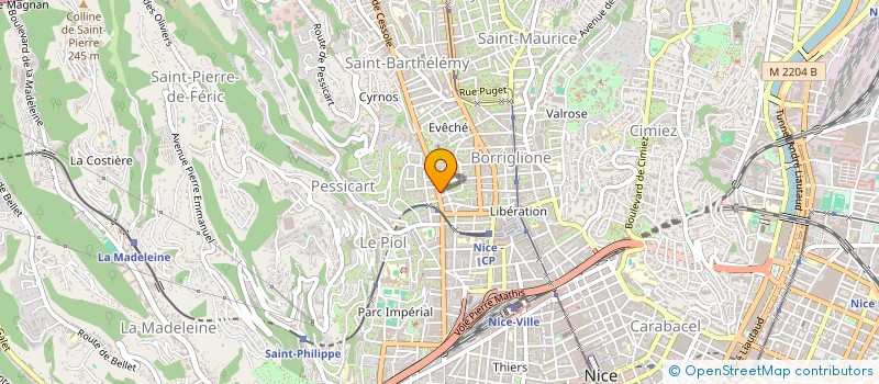 localisation de l'entreprise MATILIEN à NICE