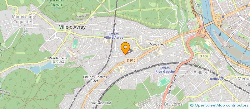 localisation de l'entreprise MATILY à SEVRES