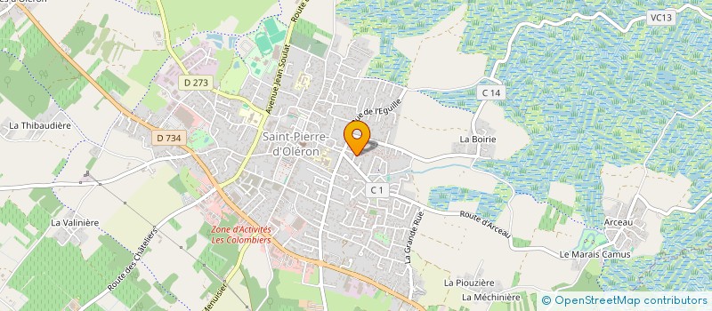 localisation de l'entreprise MATIN, MIDI ET SOIR à SAINT-PIERRE-D'OLERON