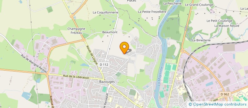 localisation de l'entreprise MATINBOIS à CHATEAU-GONTIER-SUR-MAYENNE
