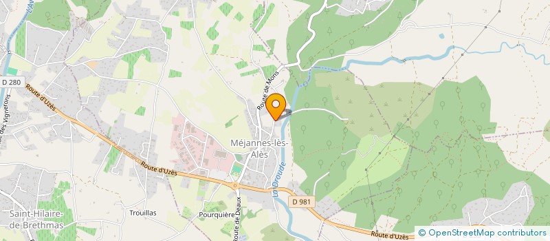 localisation de l'entreprise MATINES  ALES