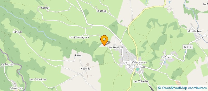 localisation de l'entreprise MATINES  VIRLET