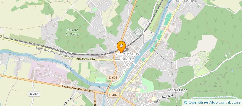 localisation de l'entreprise MATINFO77 à LA FERTE-SOUS-JOUARRE