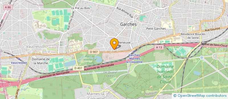 localisation de l'entreprise MATINS DU SOLEIL à GARCHES