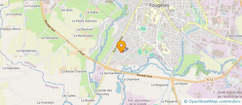 localisation de l'entreprise MATIPRO  FOUGERES