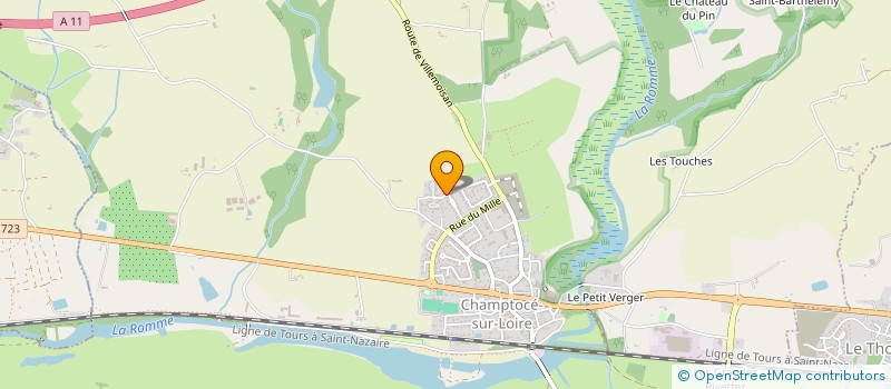 localisation de l'entreprise MATIROMA  CHAMPTOCE-SUR-LOIRE
