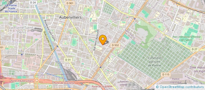 localisation de l'entreprise MATIS à AUBERVILLIERS