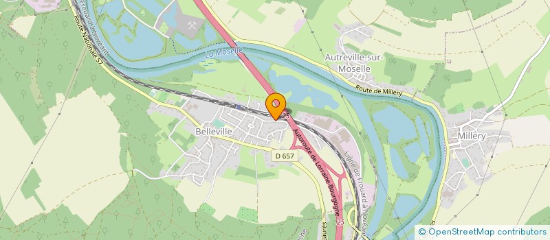 localisation de l'entreprise MATISE ELEC à BELLEVILLE