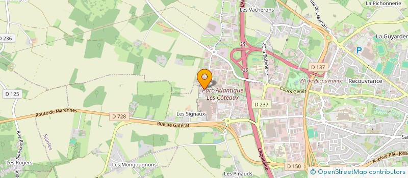 localisation de l'entreprise MATISEL  SAINTES