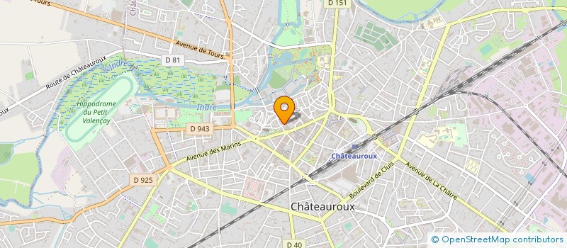 localisation de l'entreprise MATISSE à CHATEAUROUX