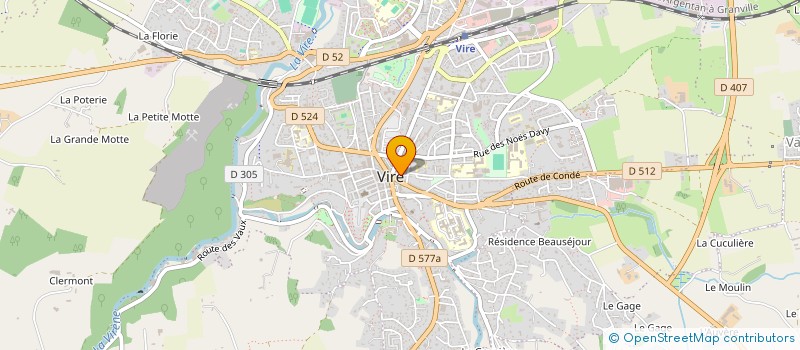 localisation de l'entreprise MATISSE  VIRE-NORMANDIE