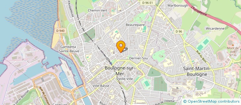 localisation de l'entreprise MATISSE  BOULOGNE-SUR-MER