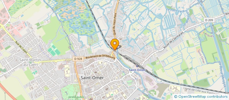 localisation de l'entreprise MATIV  SAINT-OMER