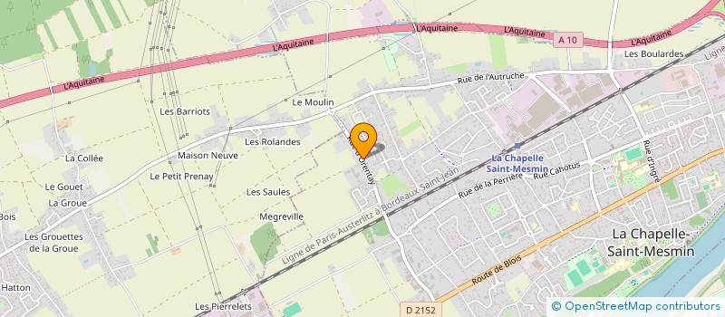 localisation de l'entreprise MATJAC à LA CHAPELLE-SAINT-MESMIN