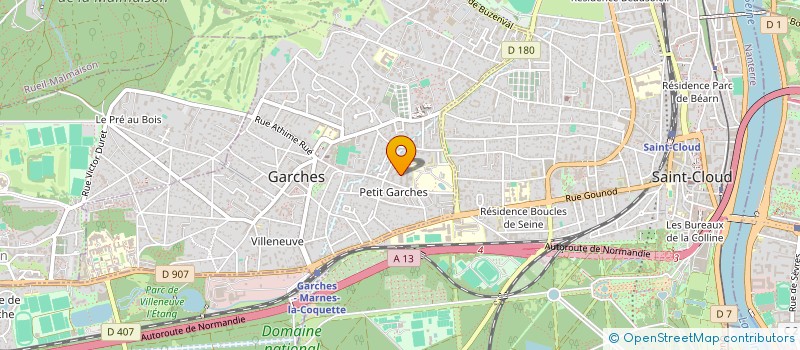 localisation de l'entreprise MATK SERVICE à GARCHES