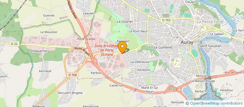 localisation de l'entreprise MATLAUX 2 à AURAY