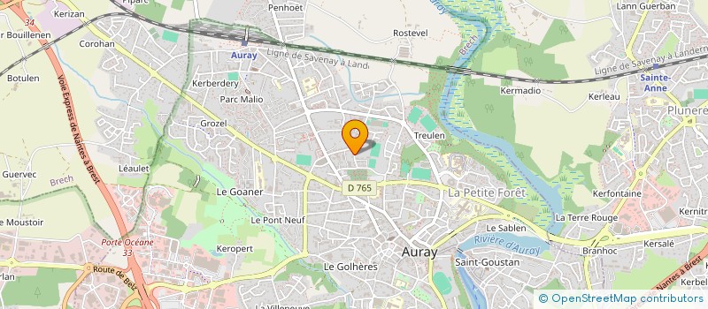 localisation de l'entreprise MATLAUX HOLDING à AURAY