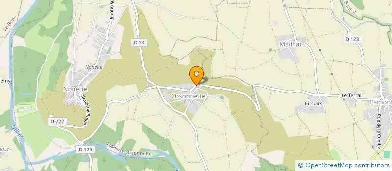 localisation de l'entreprise MATLM  NONETTE-ORSONNETTE