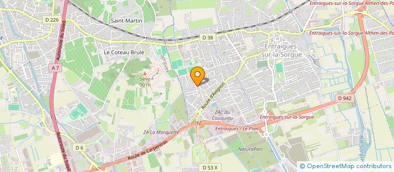 localisation de l'entreprise MATLO  ENTRAIGUES-SUR-LA-SORGUE