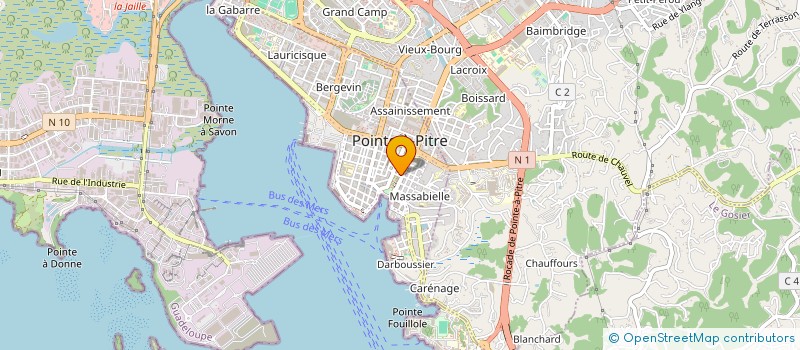 localisation de l'entreprise MATLOC  POINTE-A-PITRE