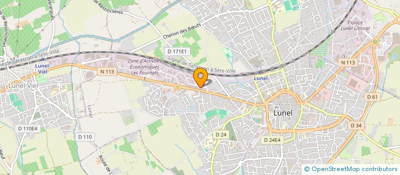 localisation de l'entreprise MATLOG SUD  LUNEL