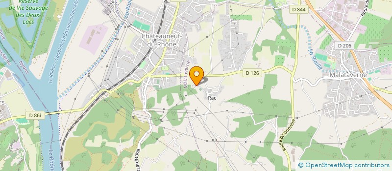 localisation de l'entreprise MATLOU  CHATEAUNEUF-DU-RHONE