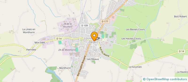 localisation de l'entreprise MATLUC  LOUVIGNE-DU-DESERT