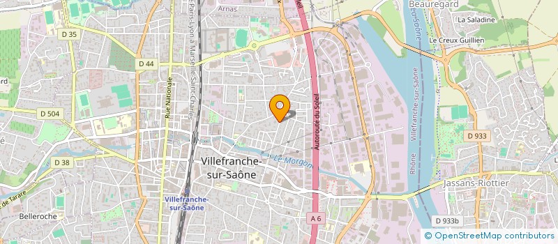 localisation de l'entreprise MATMAG  VILLEFRANCHE-SUR-SAONE