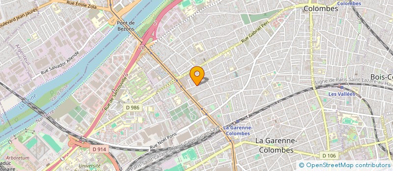 localisation de l'entreprise MATMAX à COLOMBES