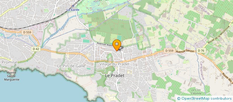 localisation de l'entreprise MATMAX  LE PRADET