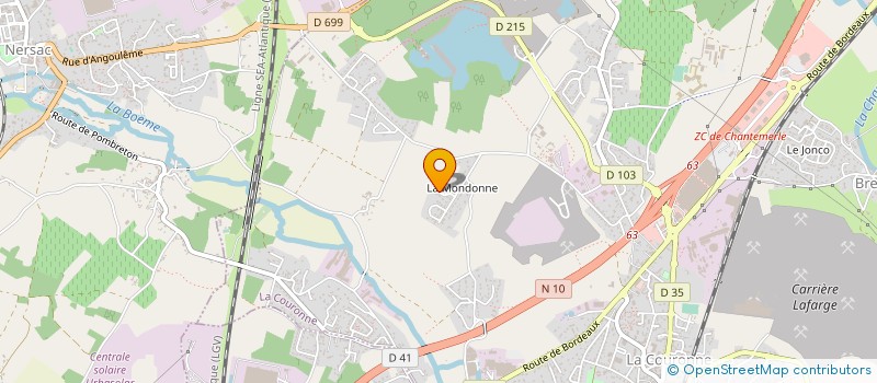localisation de l'entreprise MATNAD CHARENTES à LA COURONNE