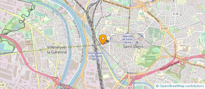 localisation de l'entreprise MATONGE SARL à SAINT-DENIS
