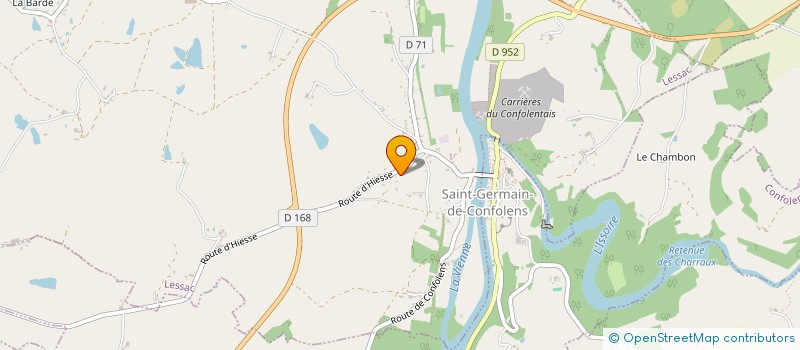 localisation de l'entreprise MATORIUS à LESSAC