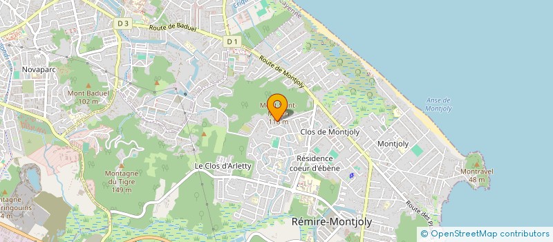 localisation de l'entreprise MATOURIMMO  REMIRE-MONTJOLY