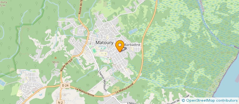 localisation de l'entreprise MATOURY 2000 à MATOURY