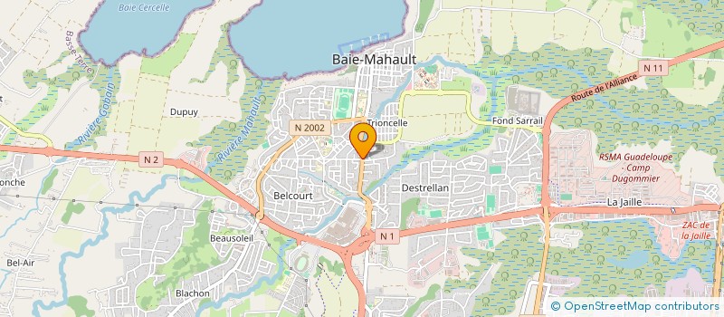 localisation de l'entreprise MATOUVAT  BAIE-MAHAULT