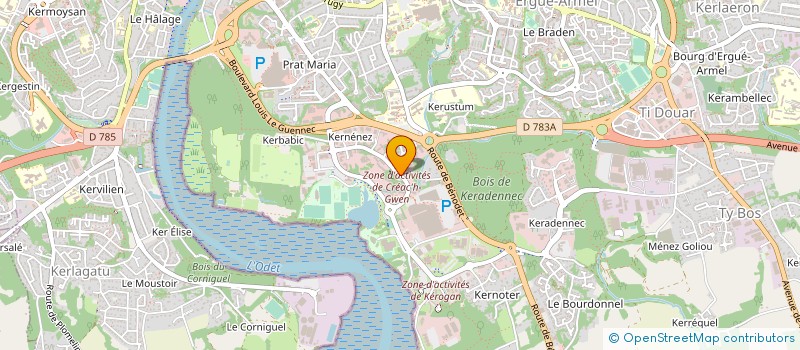 localisation de l'entreprise MATRA COMMUNICATION INVESTISSEMENT à QUIMPER