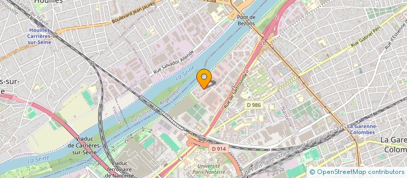 localisation de l'entreprise MATRA INSTRUMENTATION CONTROLE à NANTERRE