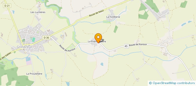 localisation de l'entreprise MATRAF à GROSBREUIL