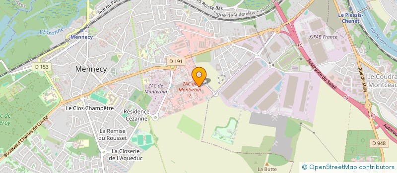 localisation de l'entreprise MATRASUR INDUSTRIE SAS à MENNECY